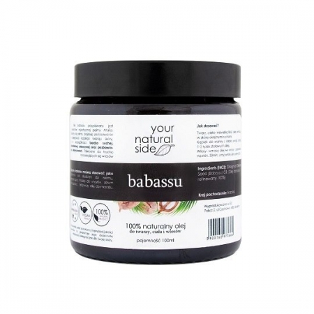 YOUR NATURAL SIDE Olej Babassu Organic Rafinowany 100ml